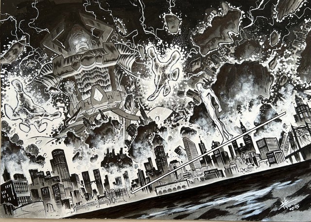 Edison Neo Commissions - Spider-man, Black Cat, Godzilla, Batman, Gambit, Wolverine, X-men, Venom & More! Comic Art