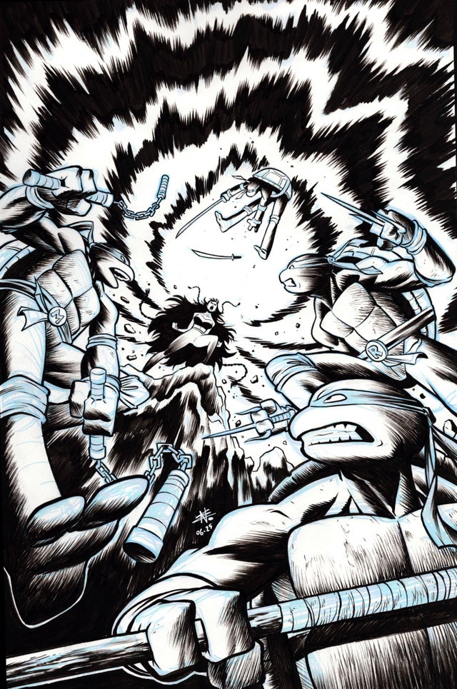 Teenage Mutant Ninja Turtles: Saturday Morning Adventures #28 - IDW, Cover Art from Edison Neo Comic Art