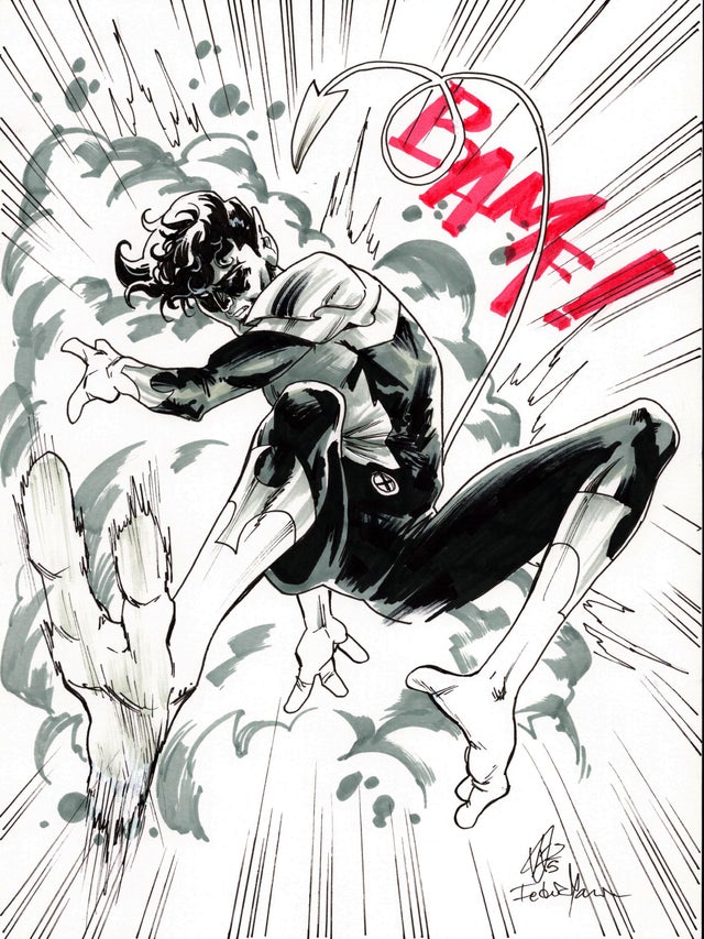 Nightcrawler BAMF - Federica Mancin Comic Art