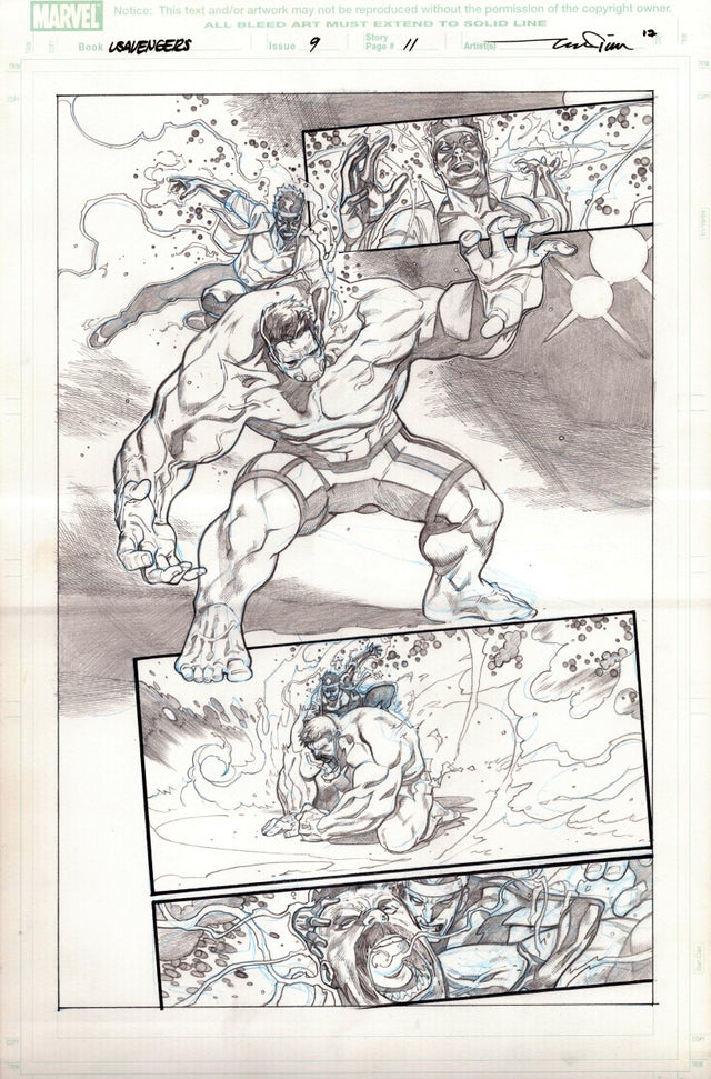 Red Hulk in U.S. Avengers - Paco Medina (2017) Comic Art