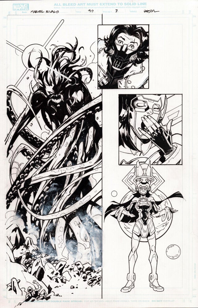 MARVEL RIVALS- WINTER SOLDIER ARNIM ZOLA GALACTA - ERIC GAPSTUR PAGE 7 Comic Art