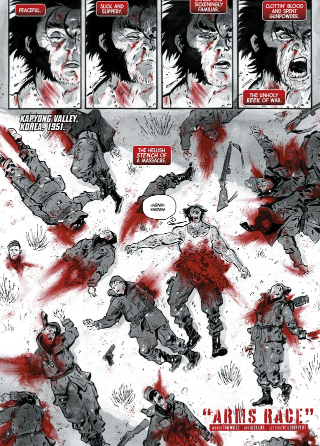 Logan: Black, White & Blood (2026) #1 - WOLVERINE pg 1 Title Page Comic Art