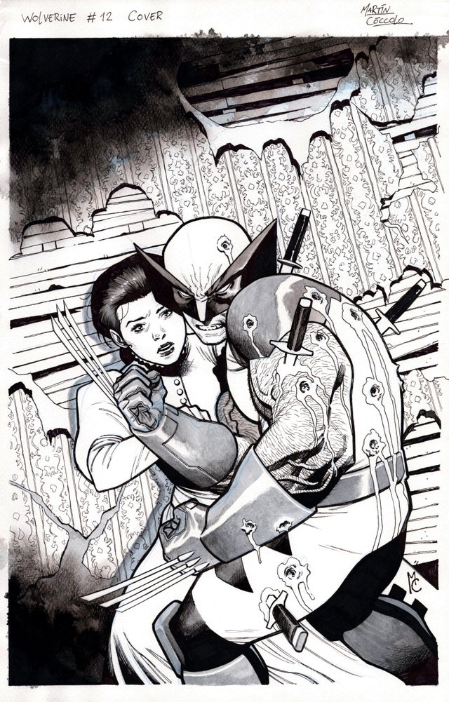 Wolverine 12 Original Cover Art - Marvel Stormbreaker Martin Coccolo Comic Art