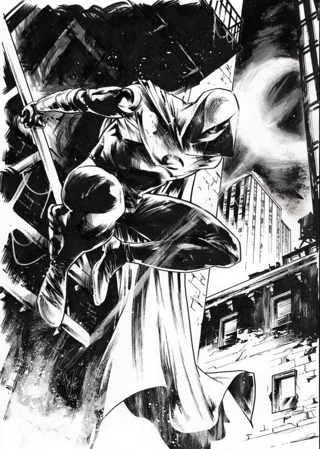 Moon Knight Cover Quality - Federica Mancin Comic Art