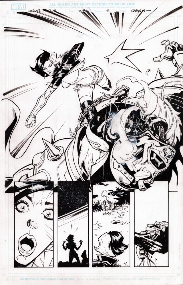 MARVEL RIVALS- LUNA SNOW, GALACTA, DOOM, DAREDEVIL - ERIC GAPSTUR Comic Art