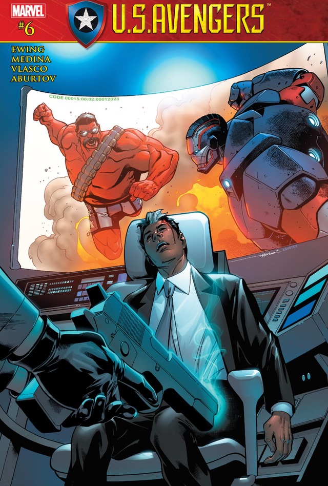 Red Hulk in U.S. Avengers Cover Art - Paco Medina (2017) Iron Patriot Comic Art