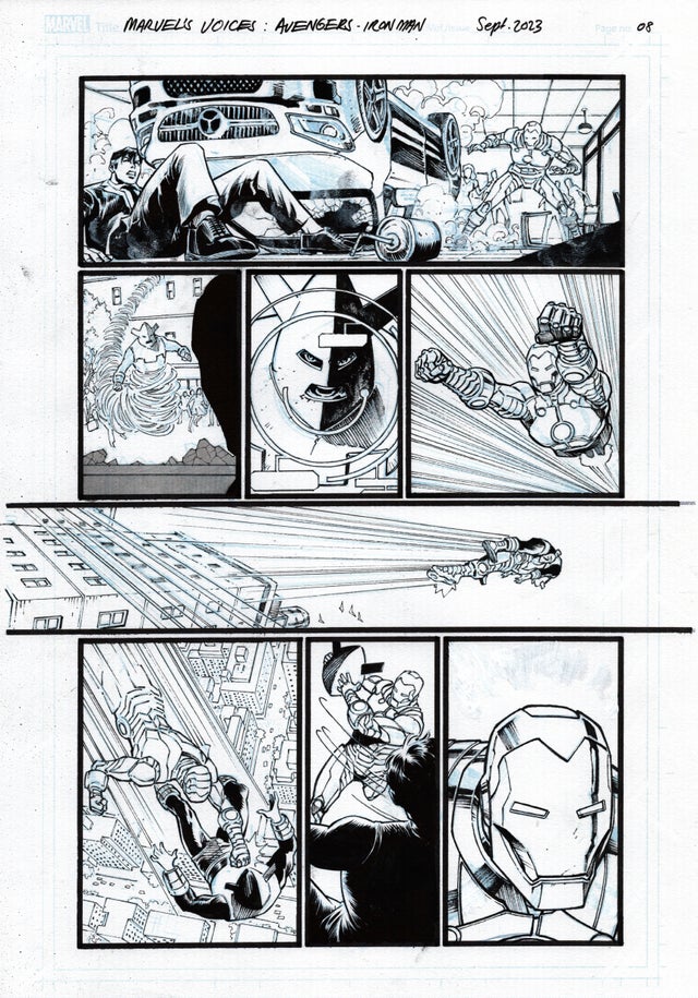 Marvel Voices: The Avengers Iron Man, Page 8 - Tadam Gyadu Comic Art