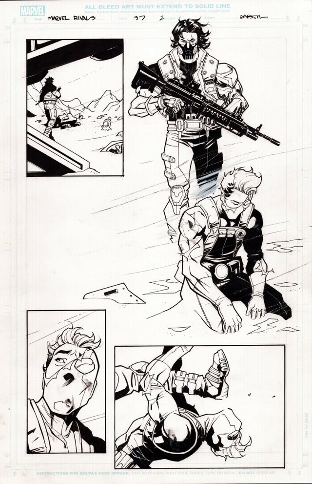 MARVEL RIVALS- WINTER SOLDIER ARNIM ZOLA GALACTA - ERIC GAPSTUR PAGE 2 Comic Art