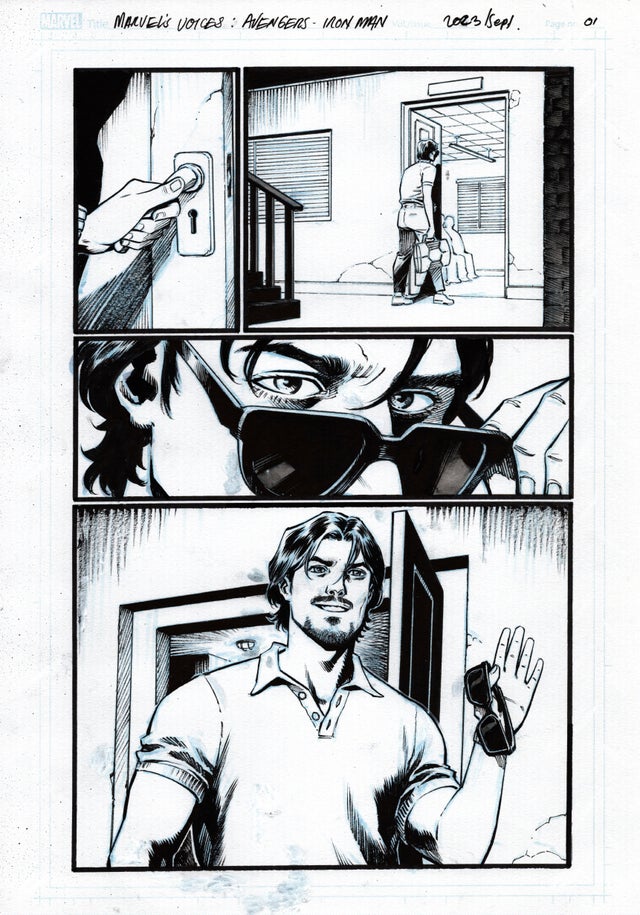 Marvel Voices: The Avengers Iron Man, Tadam Gyadu Comic Art