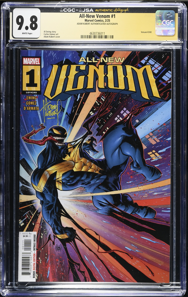 CGC/JSA Adam Kubert Venom Comic Art